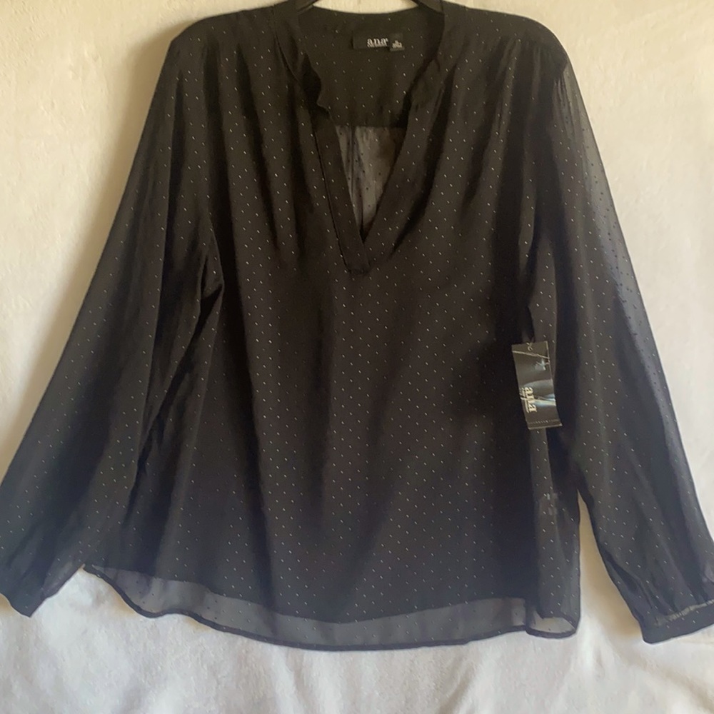 Ana Ana Long Sleeve Embellished Polka
Dot Blouse